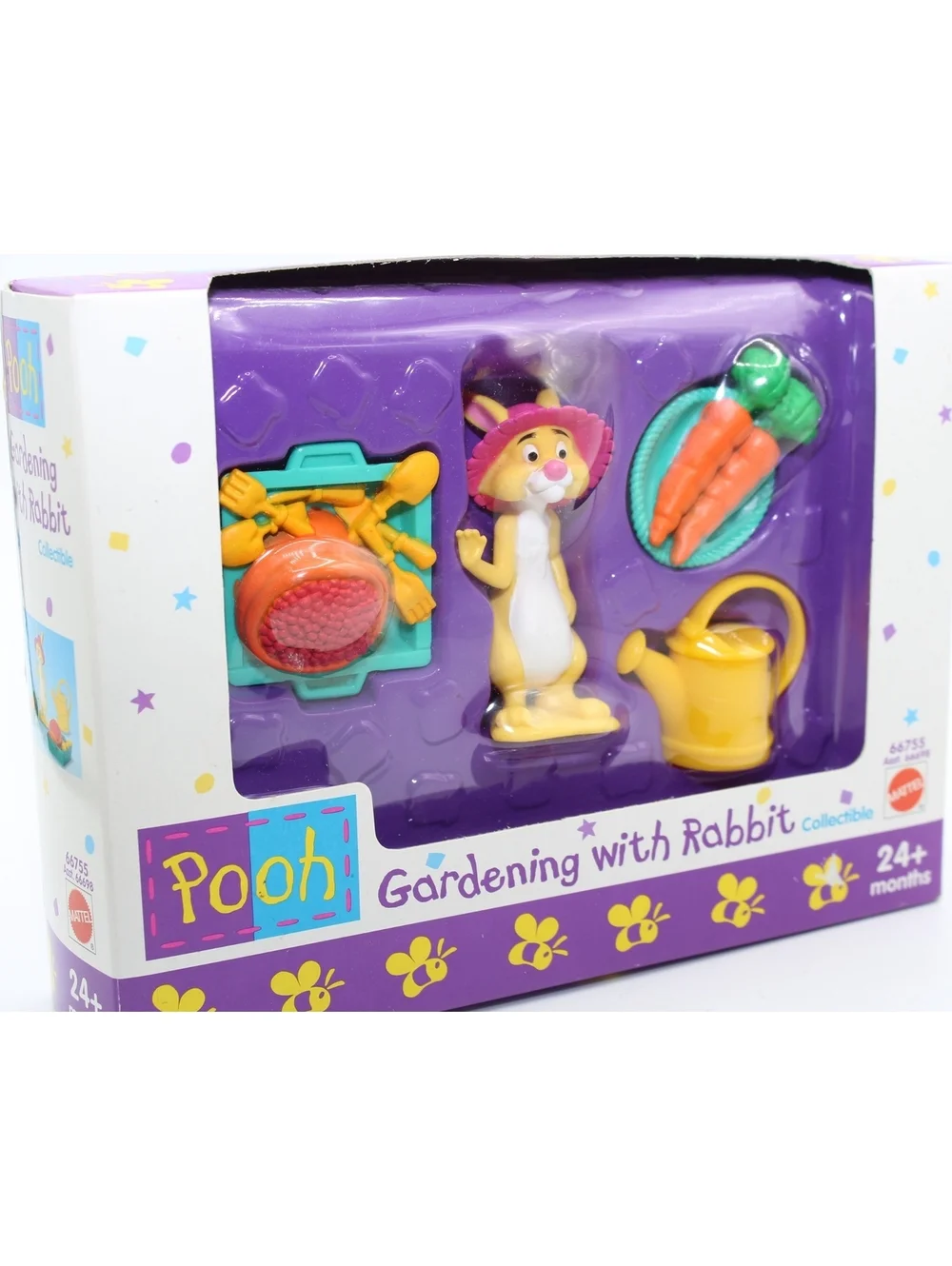 NIB VTG Winnie the Pooh Gardening with Rabbit Collectible Disney Mattel 66755